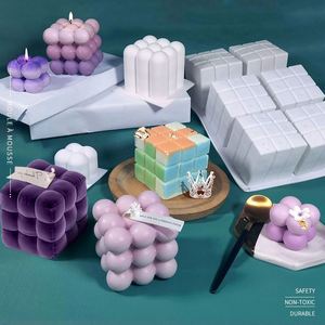 แม่พิมพ์เทียนซิลิโคน 3 มิติ รูปทรงลูกบาศก์ฟองอากาศ แม่พิมพ์ทำเทียน TweakCube สำหรับงานแฮนด์เมด DIY - Product Image 2