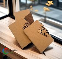 Bois naturel liège haute qualité nouveau marc de café boucle cahier A5 cadeau d'affaires bloc-notes ensemble personnalisé écologique bureau
