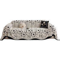 Housse de canapé en peluche florale épaisse automne/hiver, nouveau style 2026, moelleuse, antidérapante, antistatique, résistante aux griffures de chat