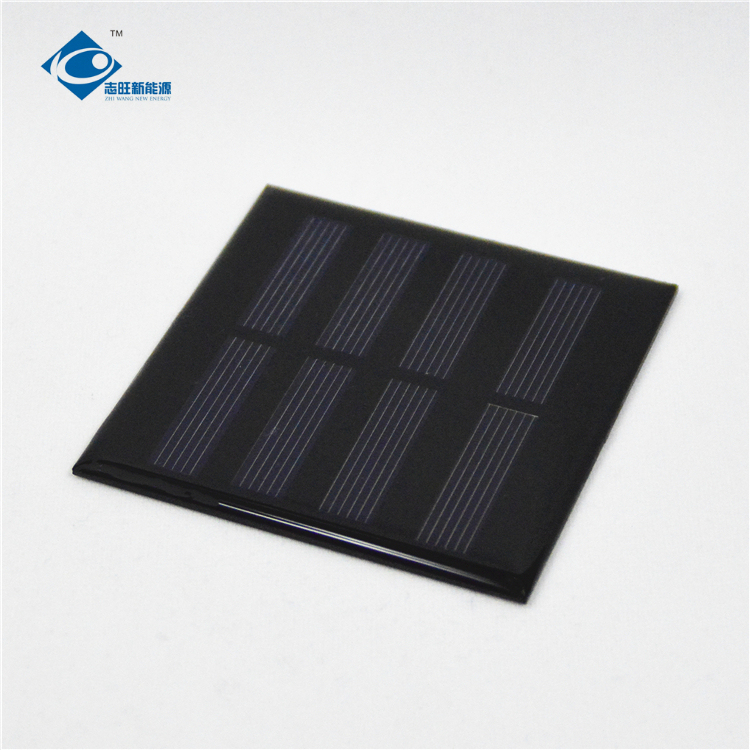 0.4W transparent solar cell For portable solar light systems ZW-7676 custom shaped solar panels 2V for solar powered toy