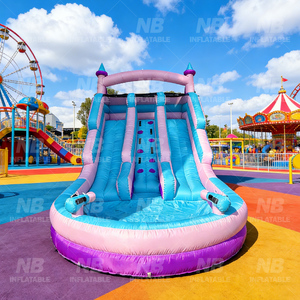 Home Use Kids Outdoor Inflatable <b>Small</b> Water Pool <b>Slide</b> Amusement Bouncer House NB- 93033 Inflatable Castle Kids Home Use Kids O - Product Image 3