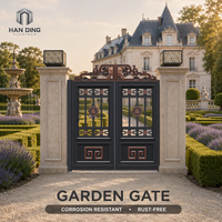 Portail de jardin en aluminium inoxydable, écologique, résistant aux UV, sans entretien, installation facile, fermeture automatique, thermolaqué pour villa