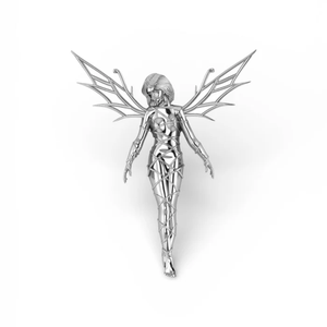 <b>Silver</b> Fairy Elegant Sterling <b>Silver</b> Fantasy Inspired Jewelry Collection with Sparkling Ethereal Design Luxury <b>Brooches</b> - Product Image 5