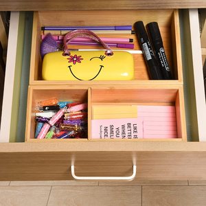 Cao Cấp 5 Mảnh Bằng Gỗ Bàn Tổ Chức Thiết Lập Tùy Chỉnh Giải Pháp Lưu Trữ Cho Nhà Văn Phòng Ngăn Kéo - Product Image 5