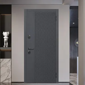 Russian Design Entrance Door Steel MDF Material Bullet Proof Armored Doors For Villa