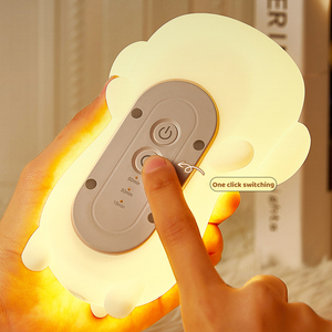 Silicone LED Puppy đèn màu thay đổi thay đổi độ sáng cảm biến cảm ứng có thể sạc lại USB powered trẻ em phòng ngủ cạnh giường bầu không khí đèn ngủ - Product Image 5