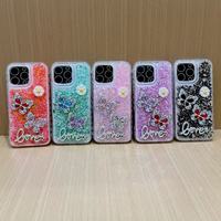 Coque de téléphone BAILI Factory populaire rose cœur scintillant pour Tecno Spark 50/Camon 20/Spark 10, coque mobile papillon diamantée et brillante
