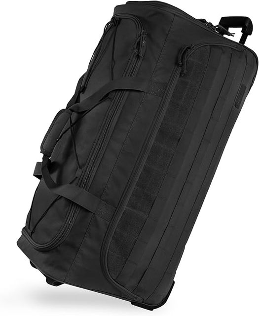 30L Folding Large Rolling Bag Waterproof Travel Collapsible Large Wheeled Duffel Bag With Rollers for Travel