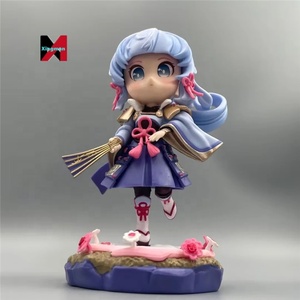 Genshined Impact <span class=keywords><strong>Ayaka</strong></span> Kamisato Q versión Big Eyes figura Anime modelo Cryo espada regalo en caja - Product Image 1