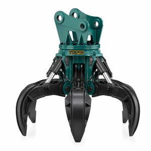 Grappin hydraulique motorisé professionnel à 5 griffes, ouverture de 2 m, pour la manipulation de ferraille métallique, type « peau d'orange », pour excavatrice de 1 à 100 tonnes - Product Image 4