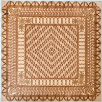 Nouveau 2026 Tapis de Mahjong Américain Style Niche, Housse de Table de Jeu de Luxe Imperméable, Tapis de Jeu Carré 33 pouces en Néoprène avec Sac