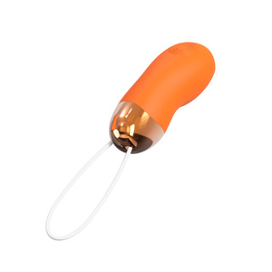 Vibrador de Bala con Forma de Huevo Vibrante Naranja, Dispositivo de Estimulación para Adultos - Product Image 1