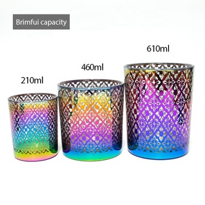 FENGJUN Modern Glass <strong>Candle</strong> Holder Empty Jar with Lid Eco-Friendly Heat Resistant Multi-Purpose for Wax Craft and Interior Decor - Product Image 2