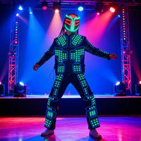 Costume de danse robot LED, combinaison lumineuse intégrale pour spectacle sur scène, DJ, EDM, soirée en boîte de nuit, rave, déguisement, cosplay