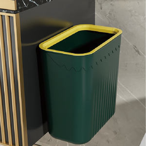 Poubelle sous comptoir, petite poubelle gain <span class=keywords><strong>de</strong></span> place pour armoire <span class=keywords><strong>de</strong></span> cuisine, <span class=keywords><strong>salle</strong></span> <span class=keywords><strong>de</strong></span> <span class=keywords><strong>bain</strong></span> ou bureau, avec double couvercle pour un ouverture facile - Product Image 6