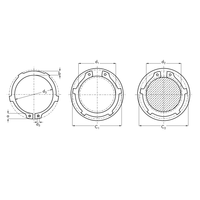 Wholesale Carbon Steel Black Oxide Finished DIN983 C-Type External Toothed Gear Circlip Retaining Rings with Lugs for Shafts
