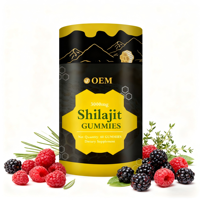 Gummies à base de Shilajit et d'acide fulvique, 30 unités, pour l'énergie et le soutien immunitaire, et la gestion de l'énergie chez les adultes