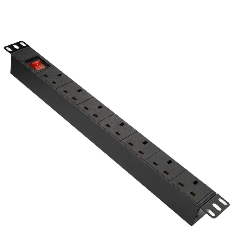 ZHEFAN 1U 19" 8 Wege Standard Anti-Überlastung Typ Netzwerk Server Schrank 8 Ports 19 Zoll Rackmontage PDU