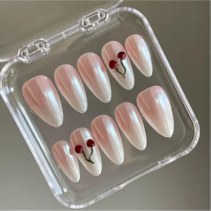 <span class=keywords><strong>Faux</strong></span> <span class=keywords><strong>ongles</strong></span> à presser motif fleurs de cerisier printanières, <span class=keywords><strong>faux</strong></span> <span class=keywords><strong>ongles</strong></span> œil de chat floraux peints à la main, <span class=keywords><strong>faux</strong></span> <span class=keywords><strong>ongles</strong></span> amande réutilisables pour femmes - Product Image 6