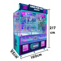 Machine à Boîtes Mystères Double pour Deux Personnes avec Grue pour un Jeu Fluide - Machine à Snacks N°1 à Activation par Pièce de Monnaie
