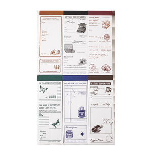 Paquete de 30 piezas de papel de la serie Entre Palabras, estilo retro, tiras largas para cuaderno, cuaderno de ritmos mecánicos, material de fondo para collage - Product Image 5