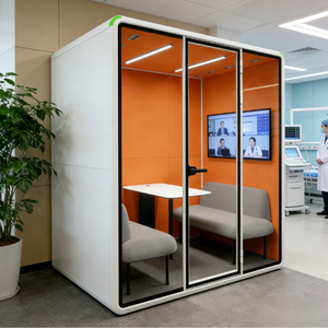 ห้องทำงานอะคูสติกสำหรับ 4 คน ทันสมัย ทนทาน ผลิตจากอลูมิเนียมอัลลอยด์ กันเสียง 30-40 เดซิเบล - Product Image 4