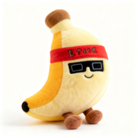 Vente en gros, Meilleure vente : Peluches banane cool de 8 pouces, jouets en peluche doux en forme de fruits pour le remplissage en vrac des prix de jeux de grue