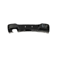 Diffuseur arrière noir brillant style M-Performance, accessoires de carrosserie automobile, sortie simple, double trou pour BMW F20 M-Tech