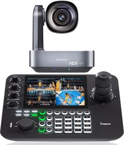 Phát trực tiếp Bó 4k ai theo dõi camera hội nghị PTZ với bộ điều khiển cần điều khiển màn hình 4 tràn giải pháp hội nghị NDI - Product Image 2