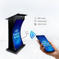 Цифровая LED-трибуна Smart Podium P1.86 HD для анимации, навигации, церковных и религиозных мероприятий, выступлений, презентаций в школах, с беспроводным управлением через приложение