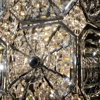 Lustre linéaire moderne en cristal de 41 pouces pour tables de salle à manger de villas haut de gamme, bars, salles de banquet rectangulaires, lustre de luxe en cristal K9