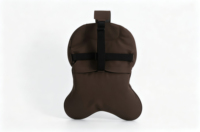 Almohada de cuello y cintura de cuero perforado para reposacabezas de coche, accesorio de confort para viajes en vehículo, de producción propia