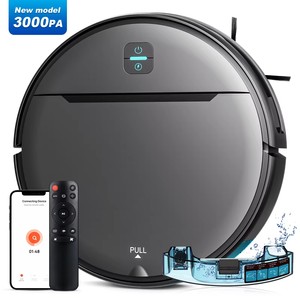 Aspiradora Robótica Inteligente con Depósito de Polvo Autovaciable, Control Remoto, Funciones Lidar, Aspiradora Robótica 3 en 1 - Product Image 1