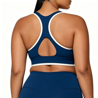 Soutien-gorge de sport extensible OEM, anti-humidité, en microfibre douce et moelleuse, sensation agréable au toucher, flexible, pour usage quotidien, grandes tailles