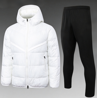 Veste de football d'hiver en duvet, survêtement pour hommes, tenue d'entraînement de football, logo personnalisé, vêtements de sport décontractés pour tous les jours, directement de l'usine