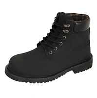 HS636-1 Promotion Chaussures de Sécurité Industrielles en Cuir Microfibre avec Embout en Acier pour Atelier et Entraînement Occasionnel