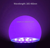 AC 110V 220V A60 Violet Noir Ampoule UV LED Violet Décoration Lampe avec E26 Base pour Corps Peinture Affiche Fluorescent Ampoule