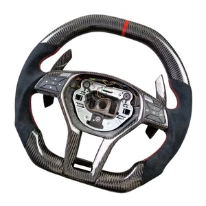 Volante sportivo in fibra di carbonio personalizzato per Mercedes-Benz, adatto per Mercedes-Benz <span class=keywords><strong>AMG</strong></span> classe <span class=keywords><strong>C</strong></span> W204 C63 W212 W218 W207 - Product Image 1