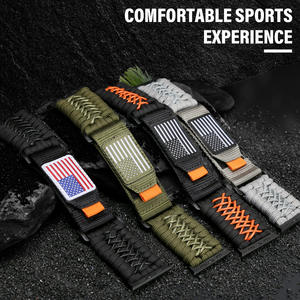 Apple için <span class=keywords><strong>l</strong></span>üks dokuma naylon saat kayışı izle Ultra 49MM S10 9 8 7 42/44/45/46MM yeni vahşi Trail döngü tasarım akıllı saat bantları - Product Image 2