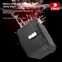 Boîte de rangement arrière pour moto électrique 45L grande capacité, boîte à outils en PP pour batterie et livraison à emporter