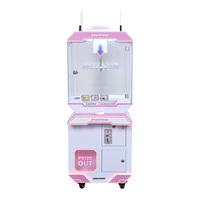 Machine de jeu d'arcade à grue à monnayeur multicolore de haute qualité pour la vente en gros, avec conception durable pour les centres de divertissement