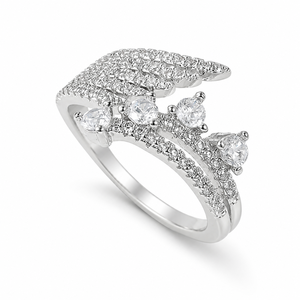 Anello a Forma d'Onda per Donne, Design Curvo, Accessorio per Dito da Indossare Quotidianamente - Product Image 1