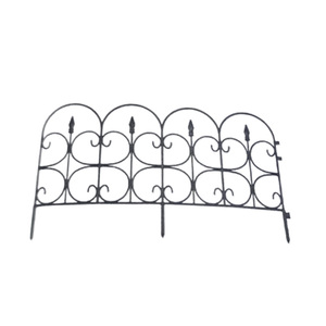 Vallas Para <span class=keywords><strong>Jardin</strong></span> Jardín Cercado de plástico pequeño Jardines <span class=keywords><strong>Valla</strong></span> de Casa Negra para casa de playa - Product Image 2
