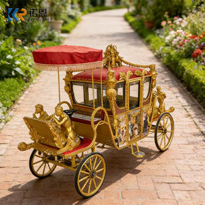 Charrette à cheval de mariage romantique, chariot de conte de fées de luxe, carrosse de <span class=keywords><strong>Cendrillon</strong></span>, chariot royal de mariage du <span class=keywords><strong>prince</strong></span> William en vente - Product Image 2