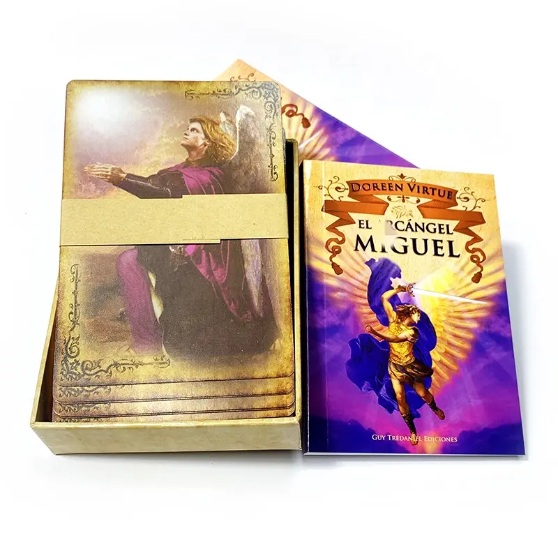 Personalize Custom Printing Oracle Game Cards Paper Doreen Virtue Tarot Cards With Guidebook