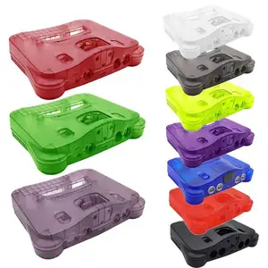 Replacement Plastic Case For Nintend 64 shell Retro Video Game Console Housing Shell For N64 Console Case ABS Translucent Case