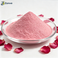 Poudre de pétales de rose séchés de qualité alimentaire et cosmétique, poudre de fleurs de rose rouge double en vrac, poudre de rose en gros, directement de l'usine