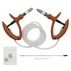 पशु चिकित्सा स्वचालित निरंतर कैथीटर नारंगी सिरिंज 2 मिली 5 एमएल पोल्ट्री टीका गन खुराक समायोजन पुनः प्रयोज्य सिरिंज - Product Image 4