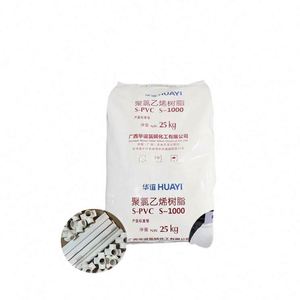 ผงเรซินพีวีซี Huayi S‑PVC S‑1000 เกรดสำหรับท่อและงานอัดรีด ชนิดแขวนลอยมาตรฐาน น้ำหนัก 25 กก. จากกวางสี ประเทศจีน - Product Image 1