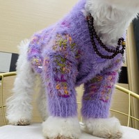 Neuer Niedlicher Klassischer Gestrickter Bunter Nerzvelours-Pullover mit Polsterung Umweltfreundlich Kältebeständig Warm für den Winter